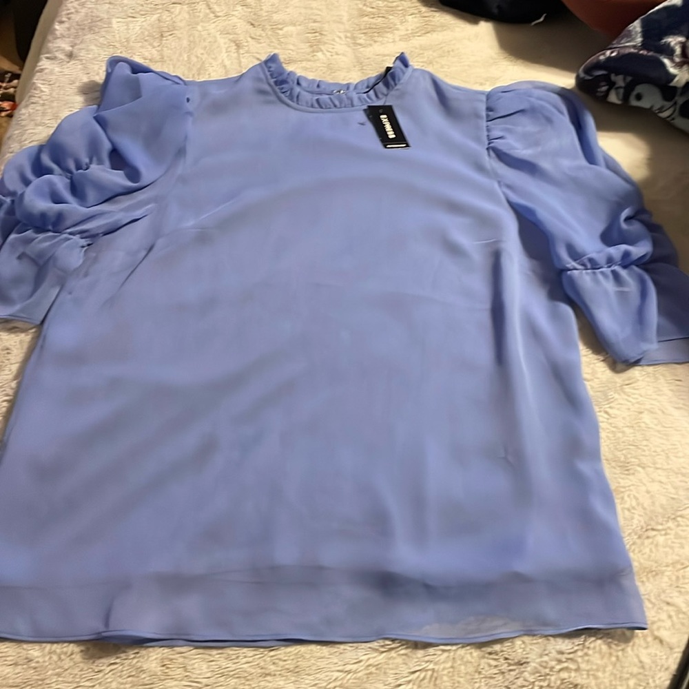 NWT Express Periwinkle Blouse Sz M